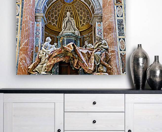 Visit to Saint Peters Square in Rome shows tomb of Alexander VI by Marco Brivio