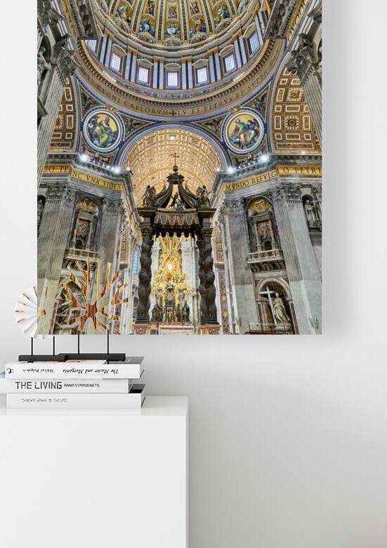 Berninis baldacchino in Saint Peters Basilica attracts many vi by Marco Brivio