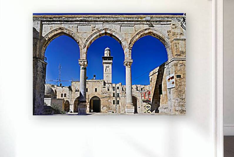 View of the Dome of the Rock mosque from Temple Mount in Jerusal by Marco Brivio