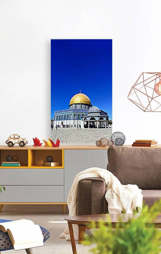 Visitors walk near the Dome of the Rock mosque in Jerusalem by Marco Brivio