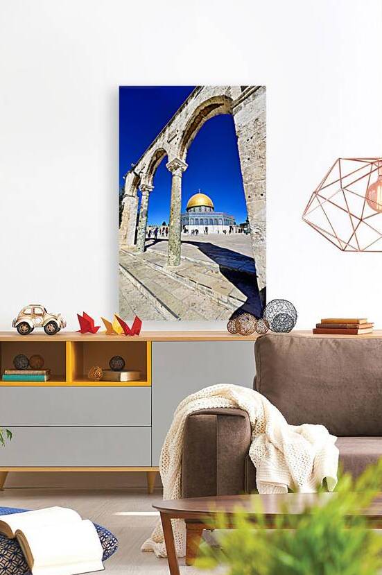 Dome of the Rock mosque at Temple Mount in Jerusalem Israel by Marco Brivio