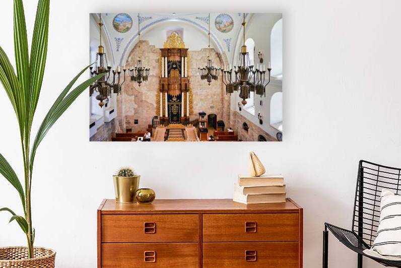 Hurva Synagogue in Jerusalem shows historic architecture and des by Marco Brivio