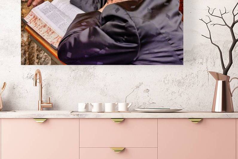 Orthodox Jews praying at the Western Wall in Jerusalem by Marco Brivio