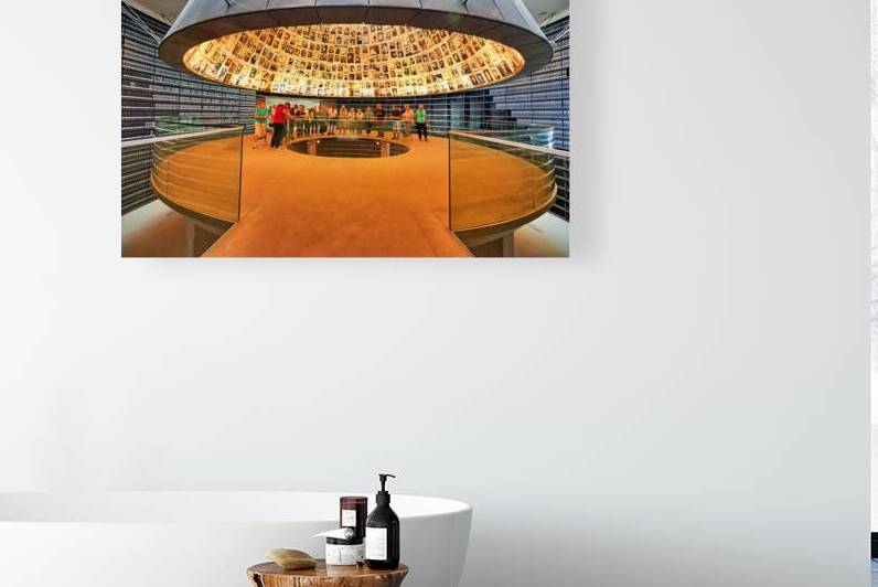 Visitors learn about the Holocaust at Yad Vashem in Jerusalem by Marco Brivio