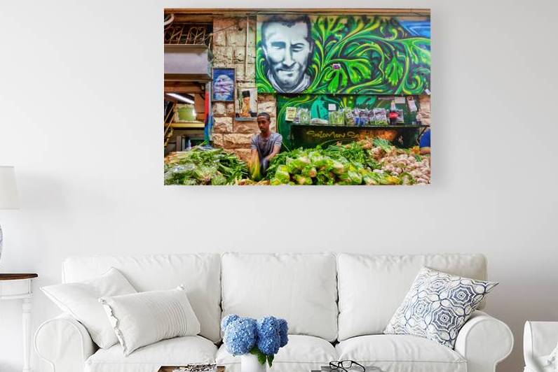 Fresh produce and activity in Mahane Yehuda Market Jerusalem by Marco Brivio