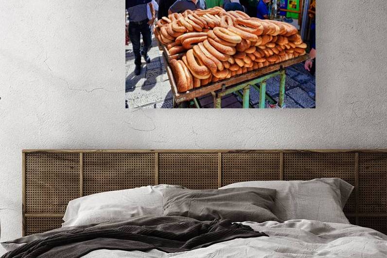Bread cart in the streets of Jerusalems old city by Marco Brivio