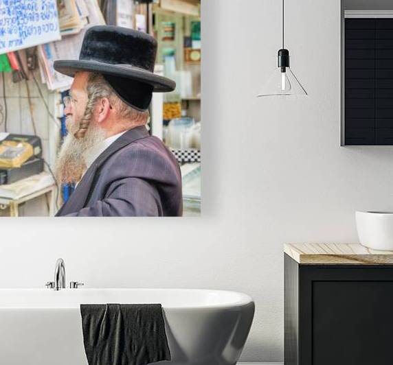 Visitors explore Mahane Yehuda Market in Jerusalem during the da by Marco Brivio
