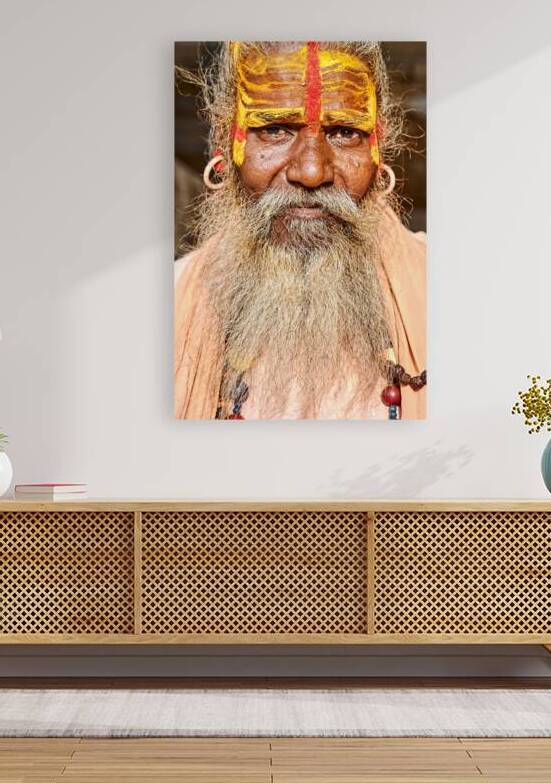 Sadhu holy man in Jaisalmer Rajasthan during local festivities by Marco Brivio