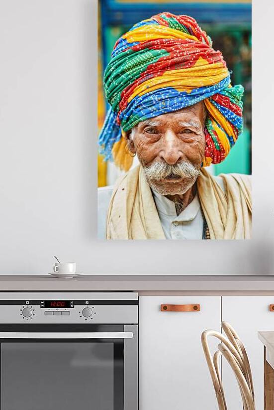 Portrait of an old man in Bundi Rajasthan India by Marco Brivio