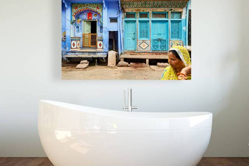 Colorful painted houses in Bundi Rajasthan showcase local art by Marco Brivio