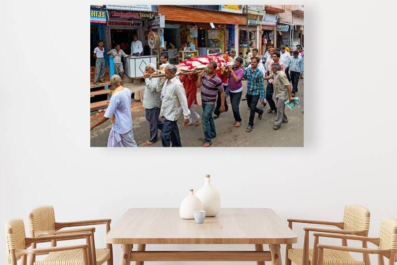 Funeral ceremony takes place in Bundi streets of Rajasthan Indi by Marco Brivio