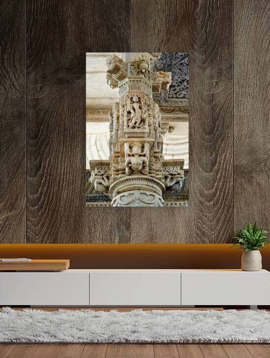 Jain temples in Ranakpur display intricate carvings and sculptur by Marco Brivio