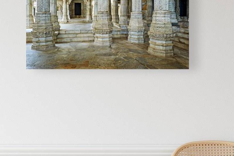 Jain old temples in Ranakpur show intricate stone work and histo by Marco Brivio