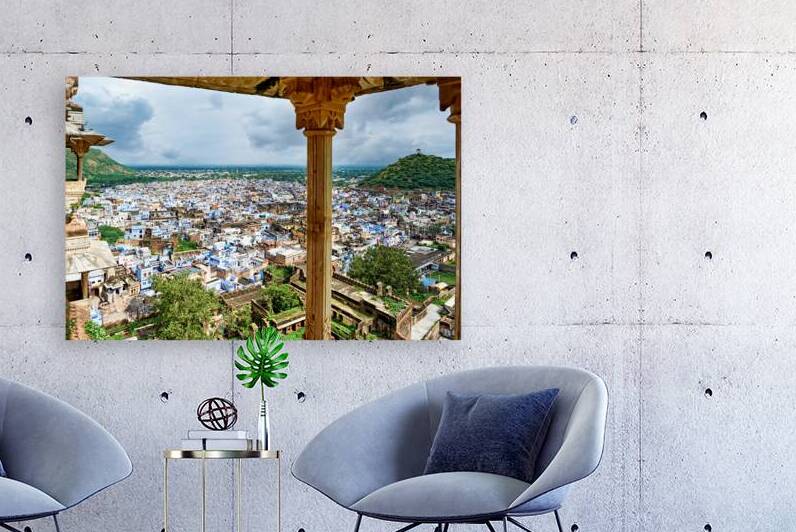 View from Taragarh Fort shows Bundi city in Rajasthan India by Marco Brivio