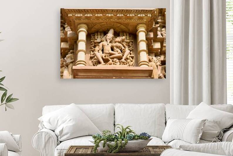 Erotic carvings on the temples of Khajuraho in Madhya Pradesh by Marco Brivio