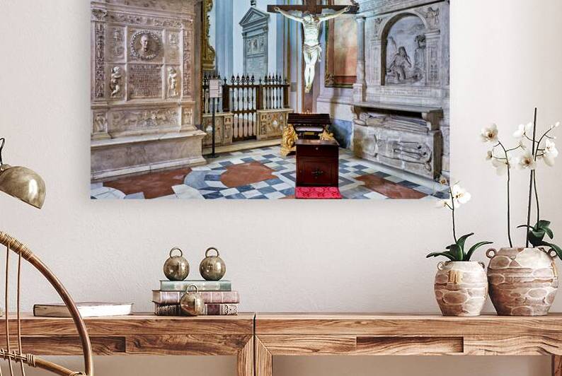 Beautiful interior view of San Domenico Maggiore church in Naple by Marco Brivio