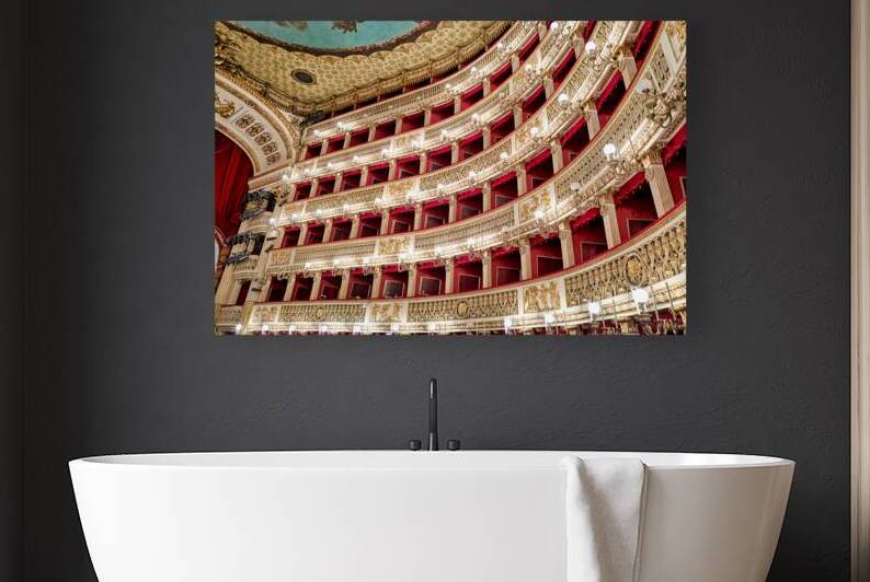 Views inside the Royal Theatre of Saint Charles in Naples Italy by Marco Brivio