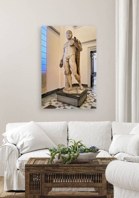 Statue at national archaeological museum of naples in campania by Marco Brivio