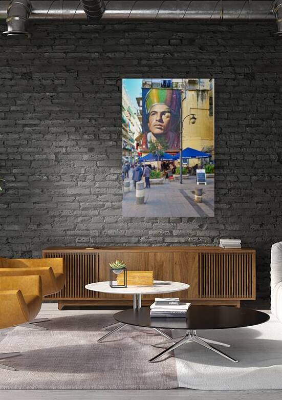 Mural of san gennaro by jorit in forcella naples by Marco Brivio