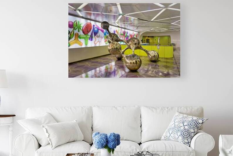 Artwork at Universita metro subway station in Naples Campania It by Marco Brivio