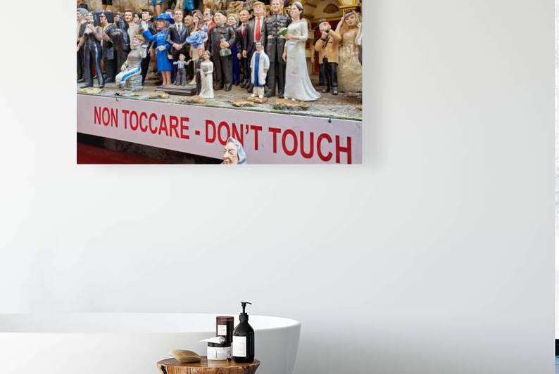 Statues of Christmas Nativity scene in Naples artisan workshop by Marco Brivio