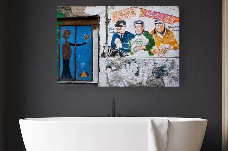 Street art in Quartieri Spagnoli reflects local culture in Naple by Marco Brivio