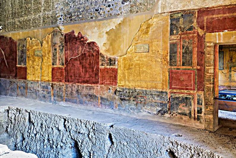 Exploring ancient Roman walls in Pompeii Naples Campania Italy by Marco Brivio