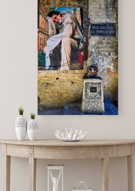 Street art in Naples honors actor Massimo Troisi in Campania by Marco Brivio