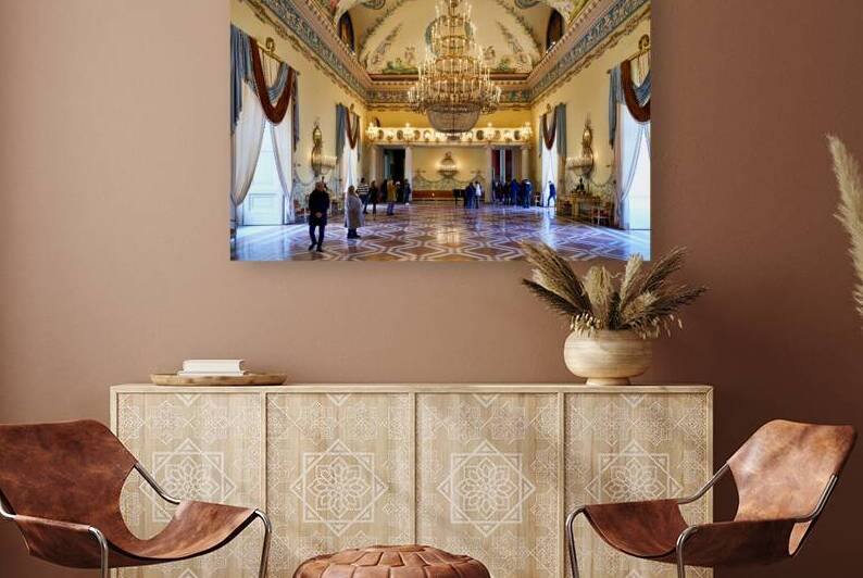 Visitors explore Museo di Capodimonte in Naples Campania Italy by Marco Brivio