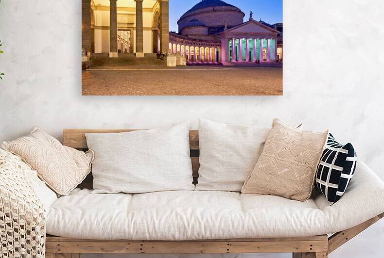 Sunset at Basilica di San Francesco di Paola Naples by Marco Brivio