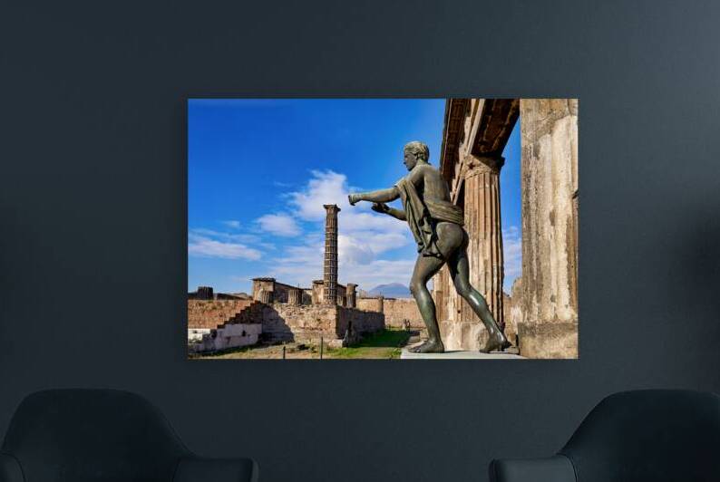 Statue at Pompeii archaeological site in Naples Campania Italy by Marco Brivio