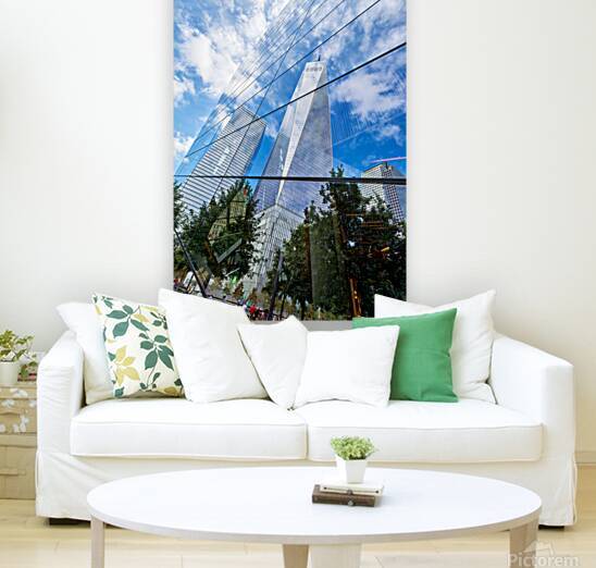 Reflection of One World Trade Center and buildings in Manhattan by Marco Brivio