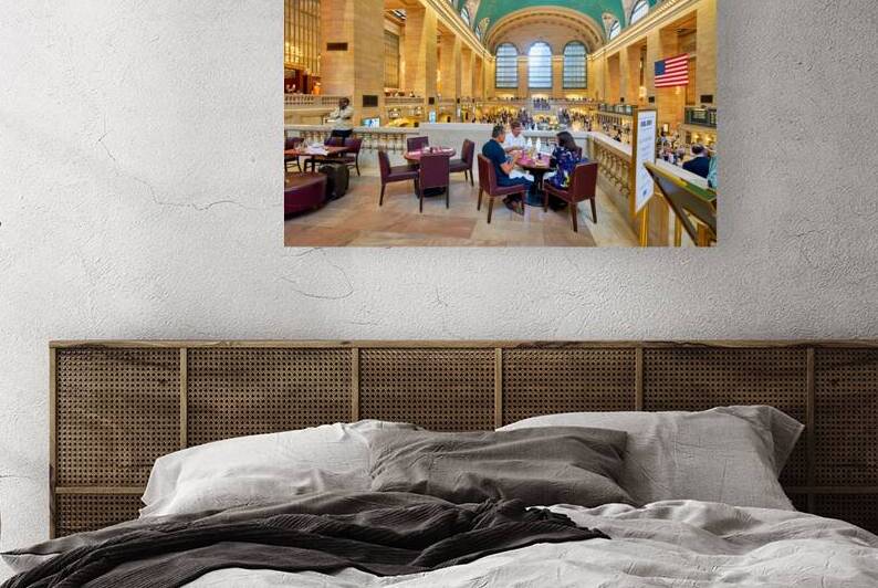 Dining at a restaurant in Grand Central Terminal in Manhattan by Marco Brivio