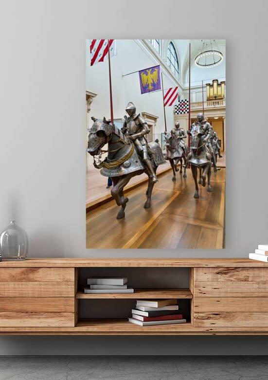 Horses and armored knights at the Met Museum by Marco Brivio