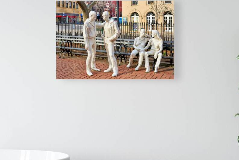 Gay Liberation sculpture at Christopher Park in Manhattan New Y by Marco Brivio