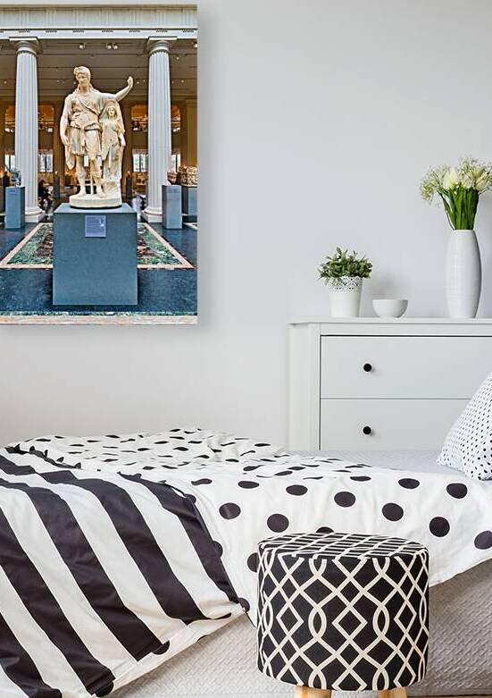 Marble statue of Dionysus in Met Museum Greek and Roman Gallerie by Marco Brivio