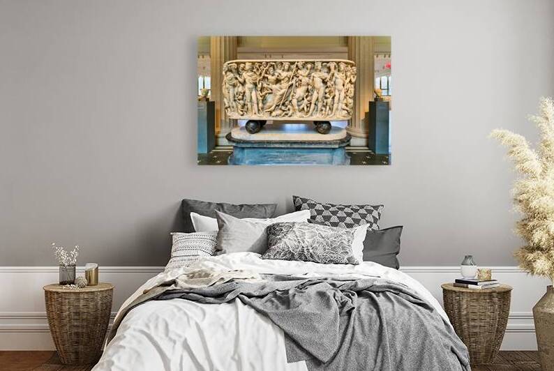 Roman marble sarcophagus at the Met New York by Marco Brivio