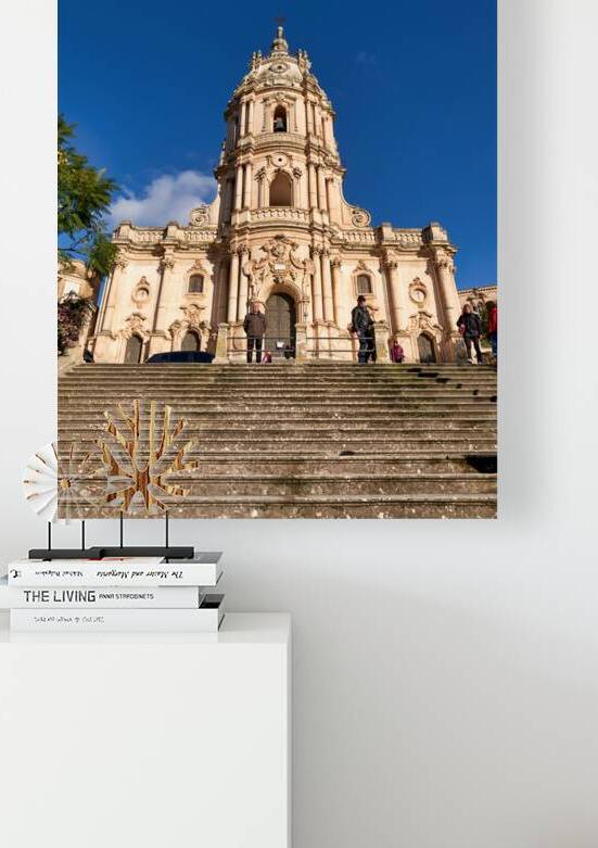 Duomo of San Giorgio Cathedral in Modica Sicily stands tall by Marco Brivio