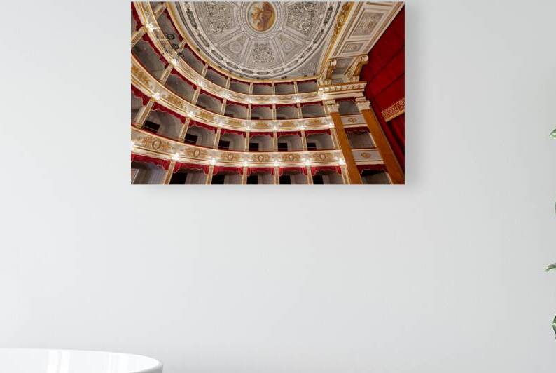 Interior view of Teatro Tina di Lorenzo in Noto Sicily Italy by Marco Brivio
