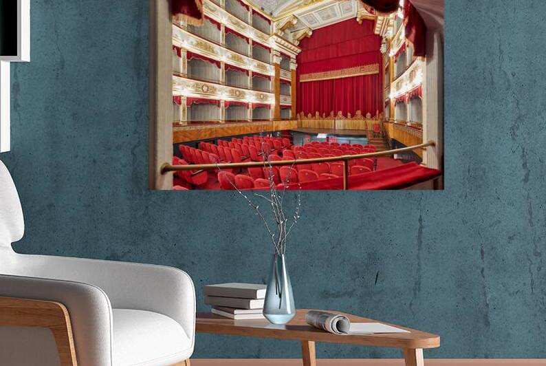 Interior view of Teatro Tina di Lorenzo in Noto Sicily Italy by Marco Brivio