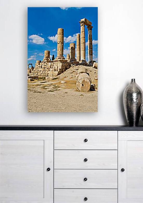 Exploring the ancient ruins at Citadel in Amman Jordan by Marco Brivio