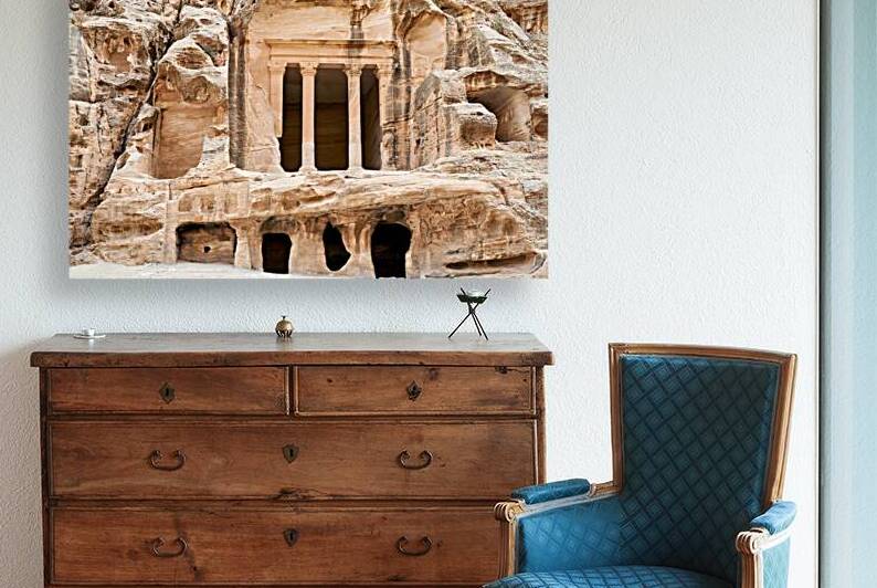 Little Petra site in Jordan shows ancient rock cut architecture by Marco Brivio