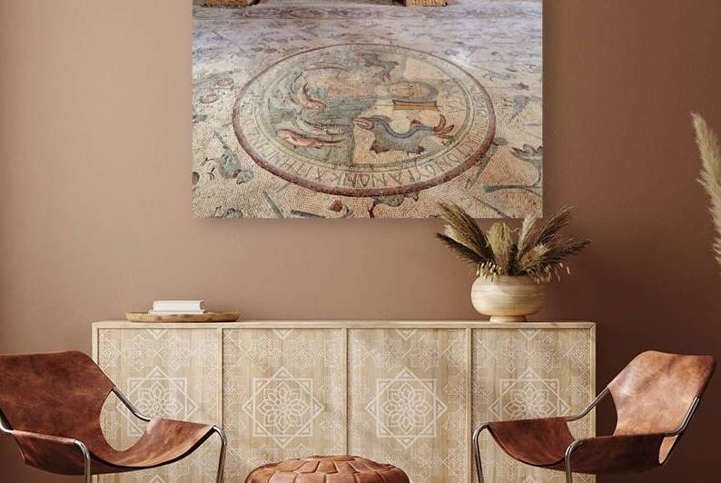 Mosaics in the apostles church of madaba in jordan by Marco Brivio