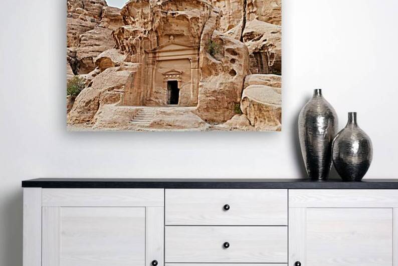 Exploring Little Petra archaeological site in Wadi Musa Jordan by Marco Brivio