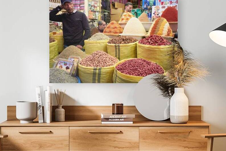 Visit to the souk in Meknes Morocco where spices are sold by Marco Brivio