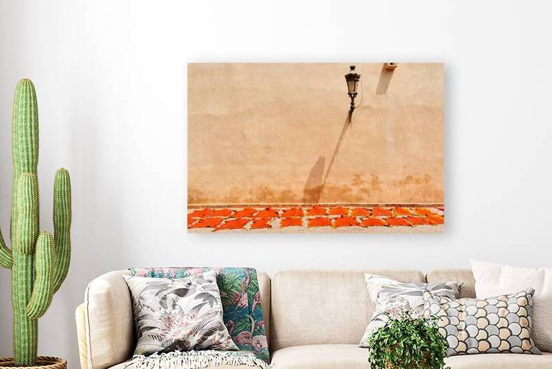 Dyed leather drying in the sun in Marrakesh Morocco by Marco Brivio