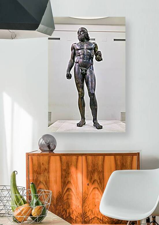 Riace bronzes at the national museum of magna grecia italy by Marco Brivio