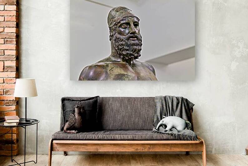 Exploring riace bronzes statue b at national museum in calabria by Marco Brivio