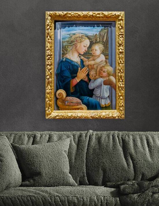 Madonna and Child with two angels by Filippo Lippi in Uffizi Gal by Marco Brivio