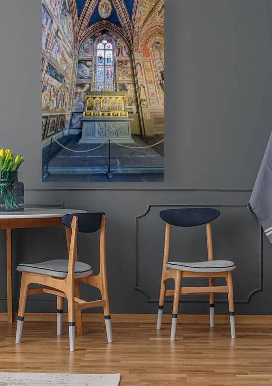 Visitors explore the interior of Basilica di Santa Croce in Flor by Marco Brivio